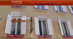 Desktop Screenshot of playahotelsttropez.com